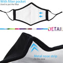 PAGE ONE Reusable Cloth Face Masks Washable Adjustable Breathable Cotton Face Mask