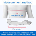 Velpeau Arm Sling Shoulder Immobilizer for Women and Men, Left or Right Arm Support