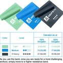 A AZURELIFE Resistance Bands - Latex-Free Exercise Bands for Strength Training, Yoga, Rehab