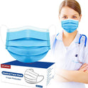 100 Pack Disposable Face Masks ASTM Level 2 Medical Grade 3 Ply Protection