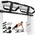 KAKICLAY Upgrade Multi-Grip Pull Up Bar with Smart Hooks