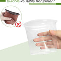 4/5/6/7 Inch Clear Nursery Pots for Plants with Sacuers 20 Pack, Plastic Flower Pots with Drainage Holes, Variety Pack Seedlings Garden Pot for Indoor Outdoor (4+5+6+7 inch)