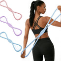 Figure 8 Resistance Bands for Women and Men, 8 Shaped Rubber Band for Fitness