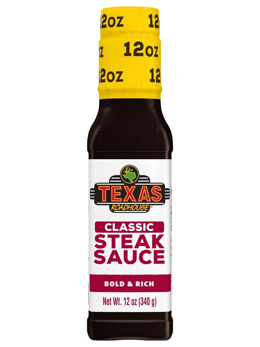 Texas Roadhouse Classic Steak Sauce, 12 oz. Bottle, Perfect Steak Marinade or Dipping Sauce, Made with Vinegar, Onion and Garlic