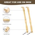 YIMICOO 2 Pack 17 Inch Long Wooden Bamboo Back Scratchers for Adults