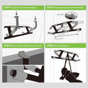 KAKICLAY Upgrade Multi-Grip Pull Up Bar with Smart Hooks