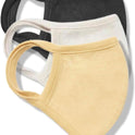 Cotton Face Masks - Premium Organic Cotton, Reusable Washable Soft Cloth 3/6 Pk