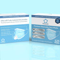 Litepak 125-Pack Premium Disposable Face Masks with Comfort Earloops Blue