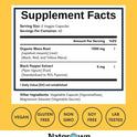 Natgrown Organic Maca Root Powder Capsules 1500mg Non-GMO Gluten-Free Vegan