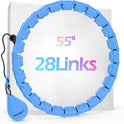 Weighted Hula Hoop for Adults - 47" Fitness Hoop with 24 Detachable Links for Weight Loss