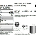 Yupik Organic Raw California Walnuts, Halves, 2.2 lb (35.2 oz), Kosher, Gluten-Free, Non-GMO, Vegan, Half Nuts, Unsalted, Unroasted, Source of Omegas, Healthy Snacks, Ideal for Baking & Cooking