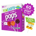 YumEarth Organic Vitamin C Pops Variety Pack, 60 Fruit Flavored Favorites Lollipops, Allergy Friendly, Gluten Free, Non-GMO, Vegan, No Artificial Dyes