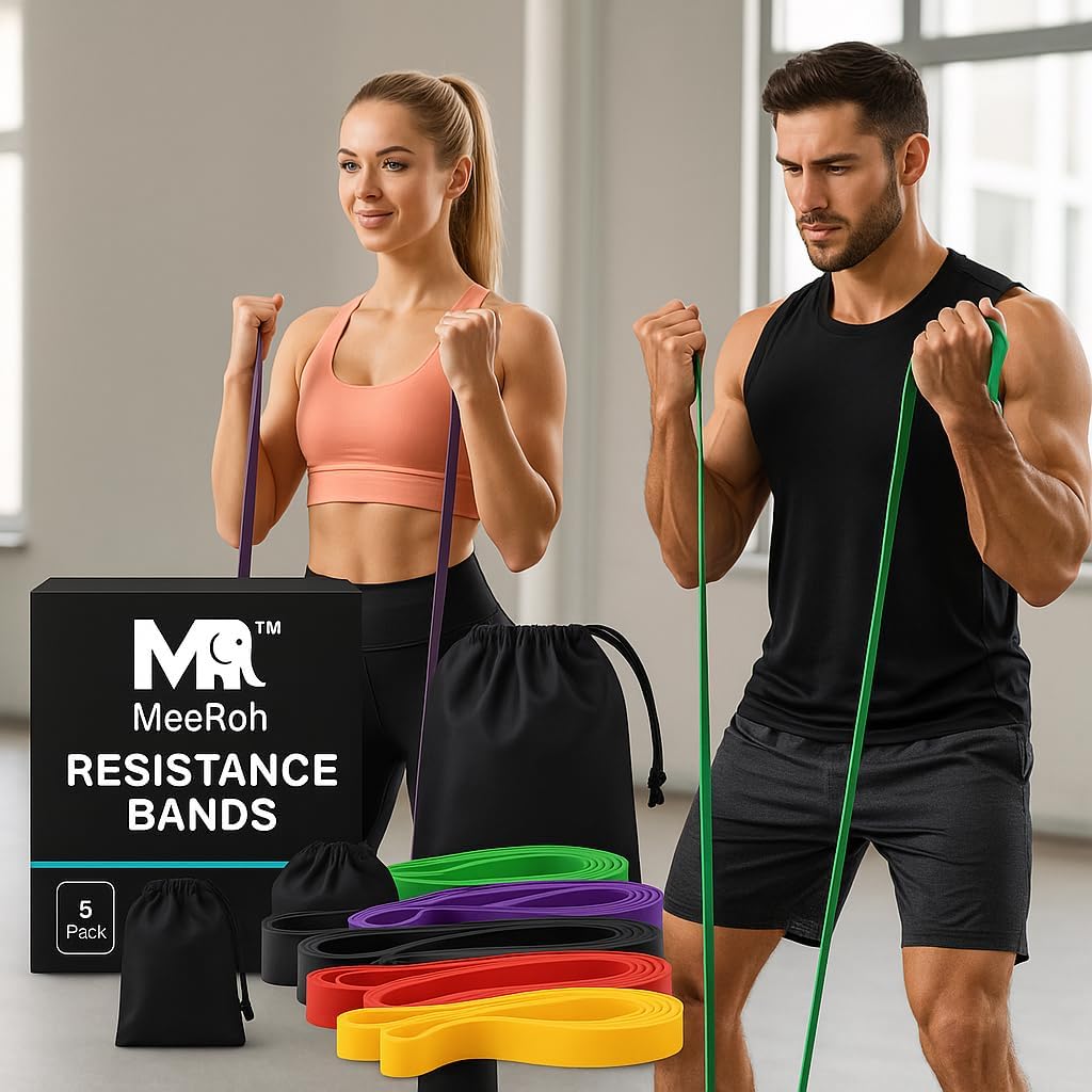 MeeRoh Heavy Duty Resistance Band for Pull Ups and Calisthenics Training