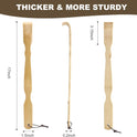YIMICOO 2 Pack 17 Inch Long Wooden Bamboo Back Scratchers for Adults