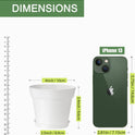28 Pack 4 inch Small Plant Pots, Plastic Planters with Drainage Holes and Saucers for Flowers Plants, Succulents, Seed Starting Pots, White