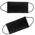 NNPCBT 100PCS 3 Ply Black Disposable Face Mask Filter Protection