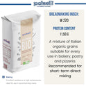 POLSELLI Organic Flour, Type 00, 100% Italian Grain, Double Zero Flour, OO Extra Fine, 5 kg, 11 lbs, BIO, Neapolitan Italian Pizza, Bread, Pasta, All Natural, Unbleached, All-Purpose, Unbromated, No Additives