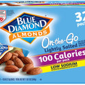 Blue Diamond Almonds Low Sodium Lightly Salted Snack Nuts, 100 Calorie Packs, 0.6 Ounce (Pack of 32)