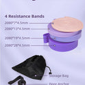 Fitense Resistance Bands Set - Pull Up Bands for Men & Women, 4 Levels, Anchor, Poster & Pouch