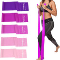 Lianjindun 5-Piece Professional Resistance Bands - Latex-Free, Pilates Workout Bands