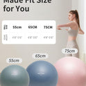 YOTTOY Anti-Burst Exercise Ball, 2000lb Capacity, Thick Workout Ball