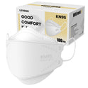 LEVENIS KN95 Face Masks 50 Pack, Breathable and Disposable, Black