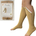 Presadee 15-20 mmHg Moderate Compression Open Toe Zipper Sock
