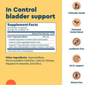 Uqora In Control Bladder Support - Daily Bladder Care & Support for Urinary Comfort - Made with botanicals, Like Horsetail & Spicebush - Gluten-Free & Vegetarian - 60 Capsules