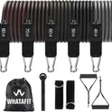 WHATAFIT Resistance Bands with Handles and 5 Adjustable Levels