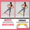 WIKDAY Resistance Bands Set of 5 for Men Women Exercise Loop Bands