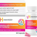 vH Essentials Probiotics for Women with Prebiotics, Cranberry & Vitamin C - 120 Capsules (60 Day Supply) -Probiotics Support Gut Balance, Health & Urinary Tract Health for Women