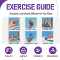 3-Pack Stress Balls for Adults - Hand Therapy, Finger Strengthening Exercises