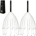 USAGA 20 Fingers Silvery Head Massager Scalp Scratcher for Relaxing