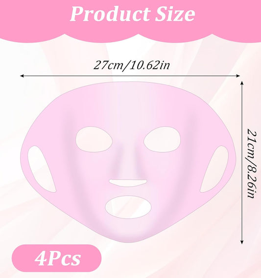 Silicone Facemask Holder Reusable Set of 3 for Sheet Masks Skincare Beauty Tool