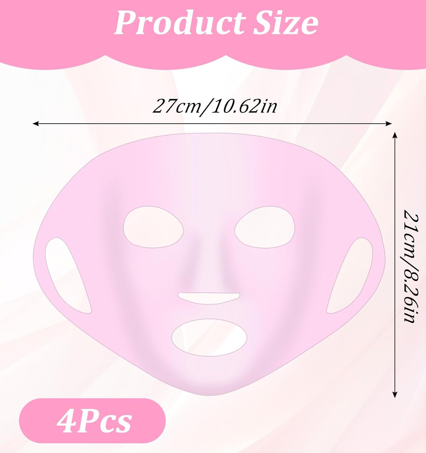 Silicone Facemask Holder Reusable Set of 3 for Sheet Masks Skincare Beauty Tool