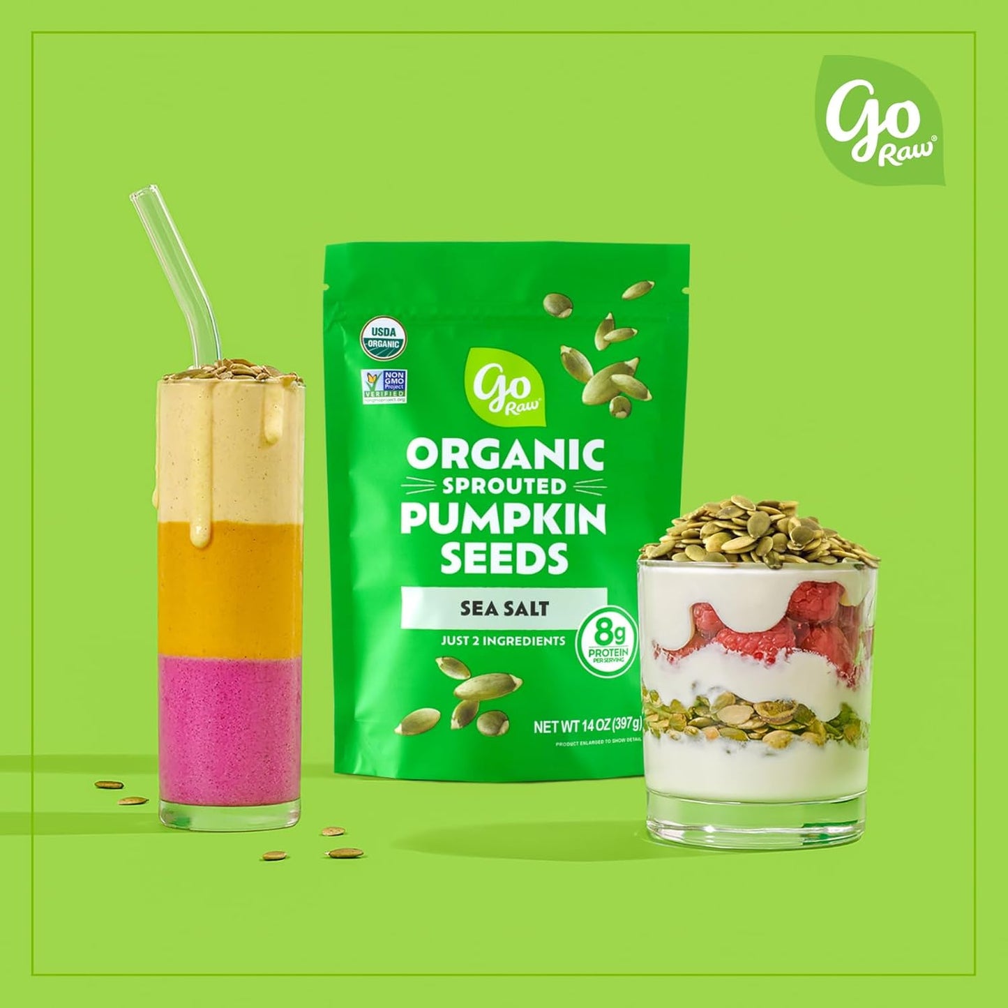 Go Raw Organic Sprouted Pumpkin Seeds, 14 Oz