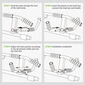 KAKICLAY Upgrade Multi-Grip Pull Up Bar with Smart Hooks