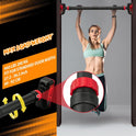 Adjustable Pull Up Bar for Doorway - 440lb Capacity, No Screws, Level Meter