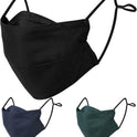 BASE CAMP 100% Cotton Reusable Cloth Face Masks with Filter Pocket
