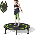 ZCMHAXJ 36/40/48" Foldable Mini Trampoline, 440lbs Capacity, Indoor Fitness Workout Equipment