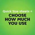 Bounty Quick Size Paper Towels, White, 8 Family Rolls = 20 Regular Rolls (Packaging May Vary)