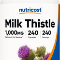 Nutricost Milk Thistle Extract 240 Capsules for 240 Servings Per Bottle - Vegan, GMO Free and Gluten Free