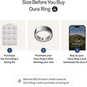 Oura Ring 4 Silver Size 9 Sleep Activity Tracker with AI Advisor