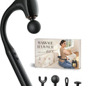 FVZ Massage Gun with Upgraded Extension Handle, 10MM Deep Tissue Massager for Pain Relief