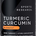 Sports Research Turmeric Curcumin C3 Complex Softgels with BioPerine and Organic Coconut Oil