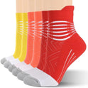 IRAMY Compression Ankle Support Socks Women - Wicking, Cushioned Athletic, Plantar Fasciitis Relief