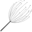 USAGA 20 Fingers Silvery Head Massager Scalp Scratcher for Relaxing