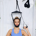 comness cervical neck traction device over door for home use portable neck stretcher