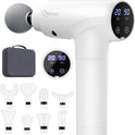 cotsoco deep tissue massage gun with 9 attachment heads and 20 speeds
