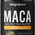 Natgrown Organic Maca Root Powder Capsules 1500mg Non-GMO Gluten-Free Vegan